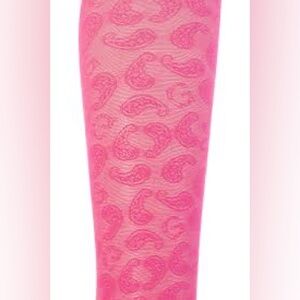 Ganni Carmine Rose Paisley Stockings